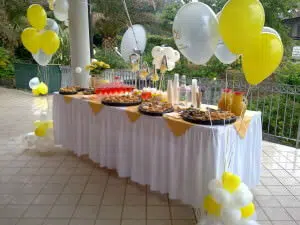Semplici decorazioni per feste private e buffet