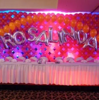 palloncini compleanno lettering